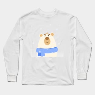 Bear and blue snow Long Sleeve T-Shirt